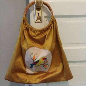 Hand embroidered shoulder silk MayaBag